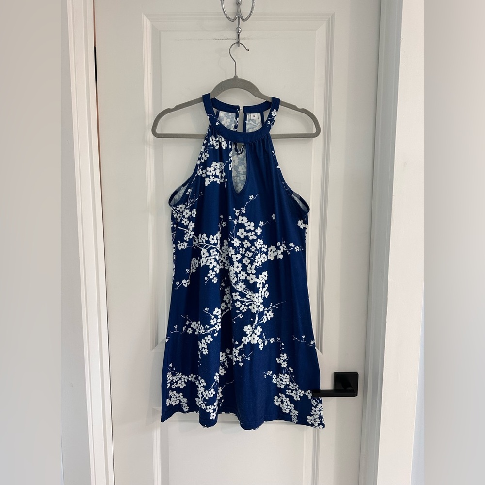Navy Floral Summer Dress